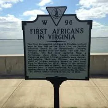 The First Africans in Virginia historical marker