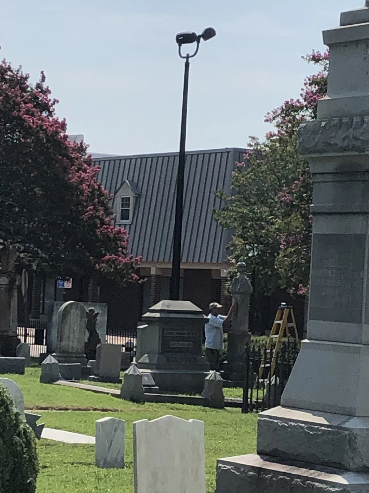 Nineteenth-century monuments in the churchyard