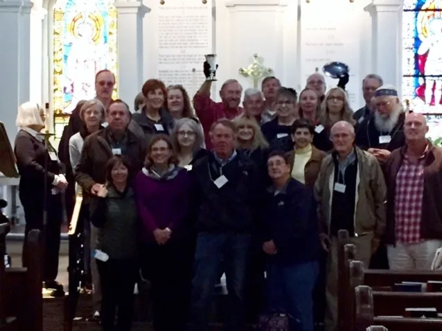 Descendants of Capt. Thomas Graves gathered in the church